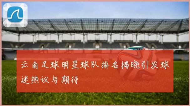 云南足球明星球队排名揭晓引发球迷热议与期待