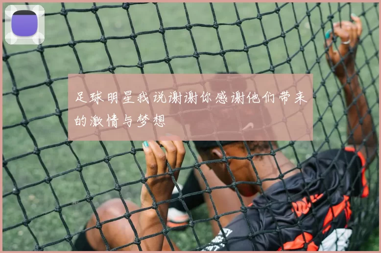 足球明星我说谢谢你感谢他们带来的激情与梦想